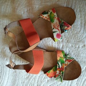 Floral sandals